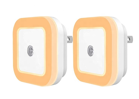 Plastique UE/USA d'ABS de 1 watt de cellule photo-électrique du capteur LED de nuit de prise automatique de lumière