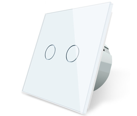 Distance de trou du commutateur 220V 300W 60mm de mur de Smart Home de lumière de contact de verre trempé